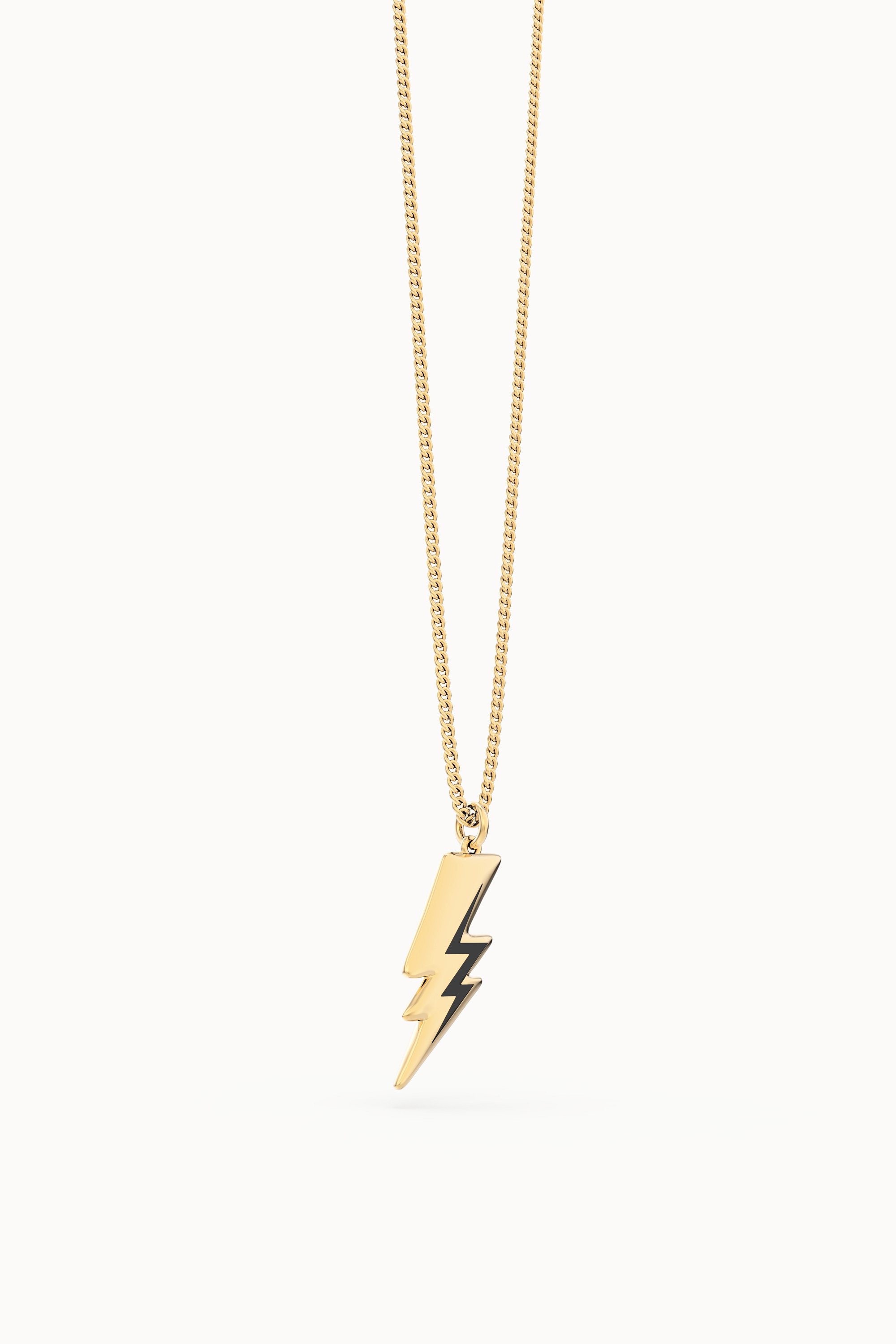 Chocli Altın Kaplama Kolye (18 Ayar) // Şimşek