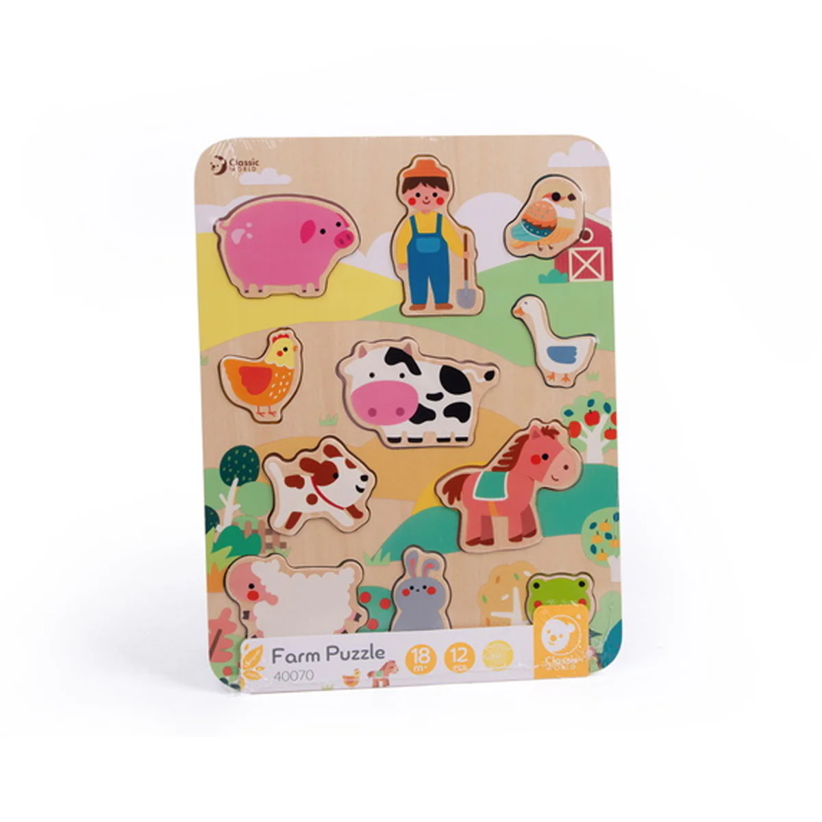 Classic World  Ahşap Yapboz - Farm