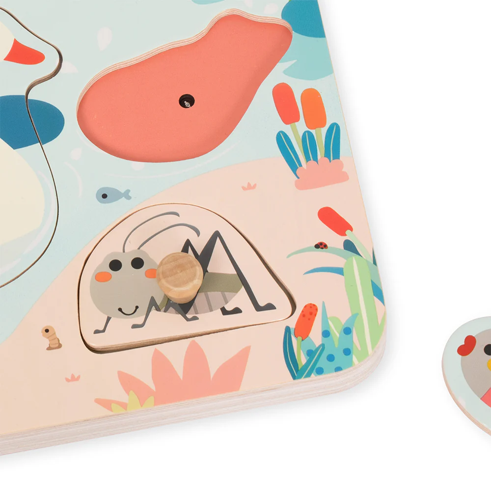 Classic World Ahşap Sesli Puzzle // Göl