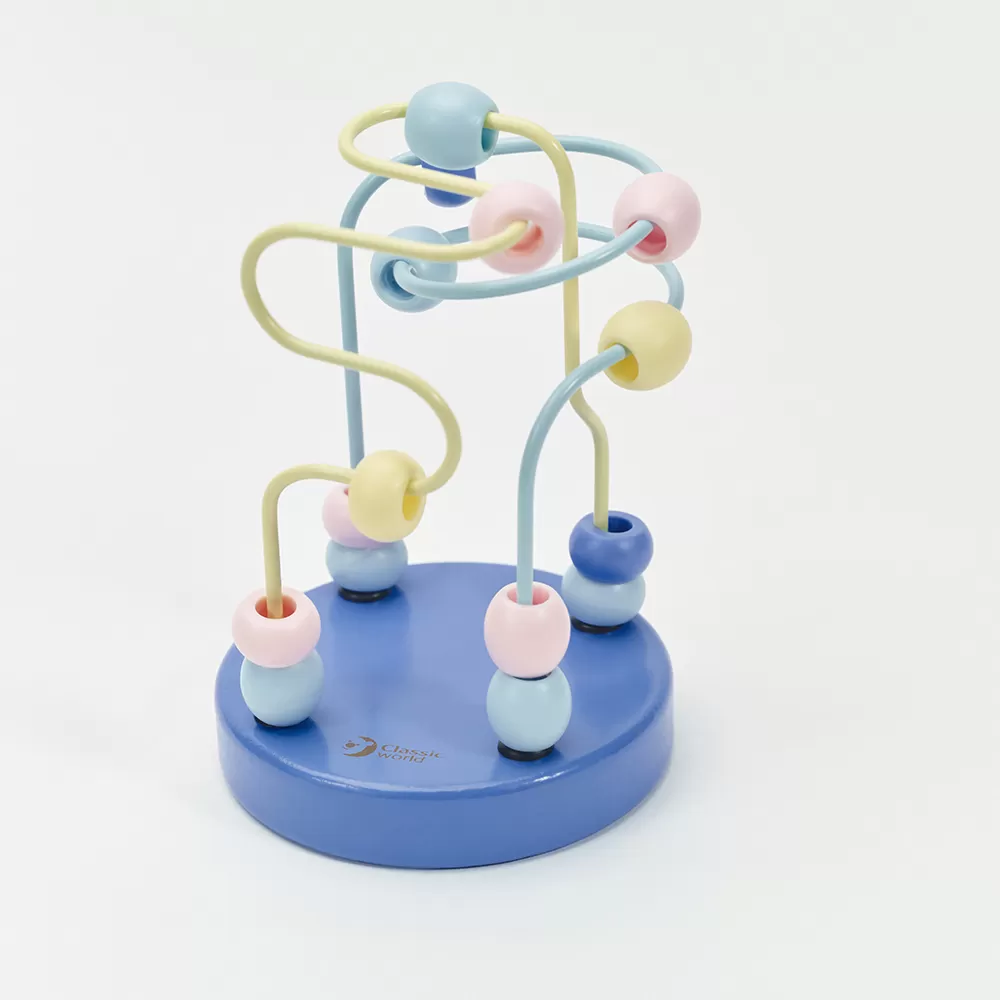 Classic World Ahşap Boncuklu Labirent // Mavi