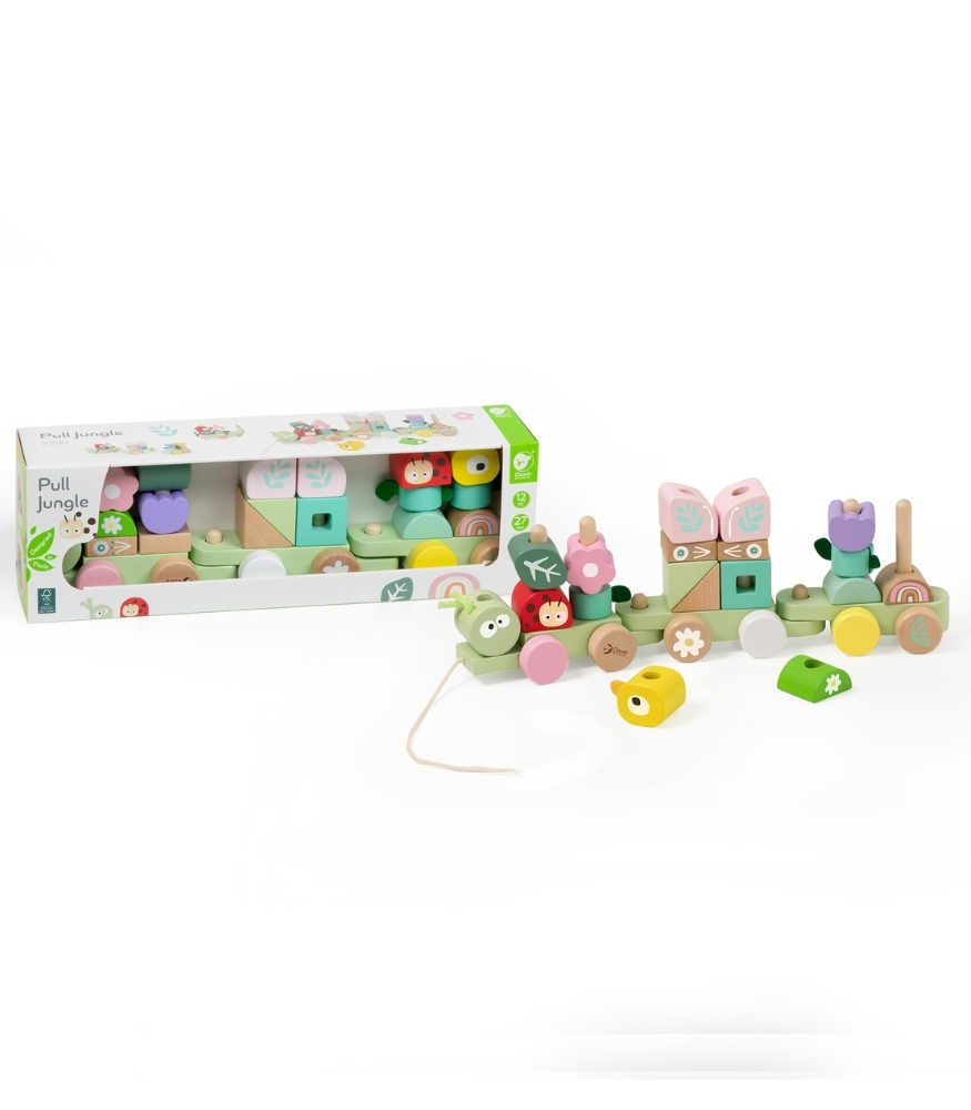 Classic World Ahşap Orman Temalı Çekçek Oyuncak