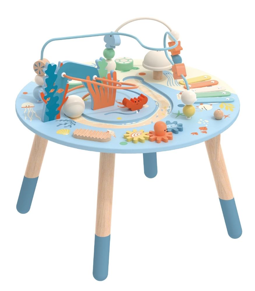 Classic World Ahşap Çok Fonksiyonlu Aktivite Masası // Okyanus