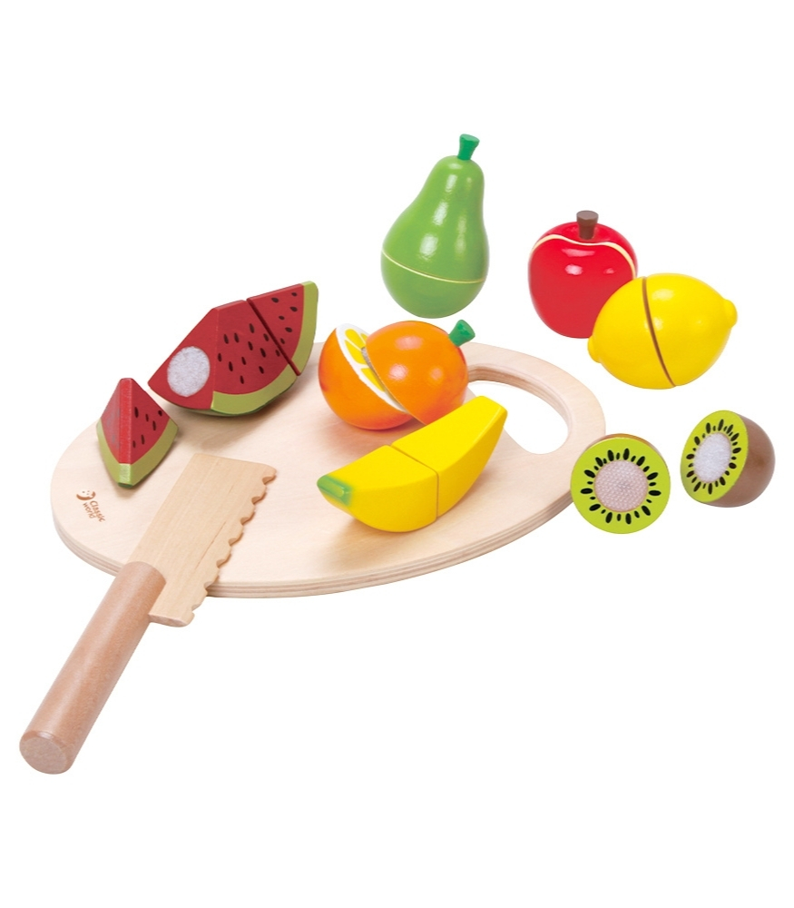 Classic World Ahşap Meyve Sebze Kesme Oyunu 17 Par&ccedil;a