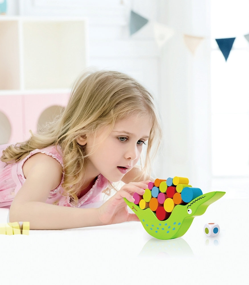 Classic World Ahşap Timsah Denge Oyunu