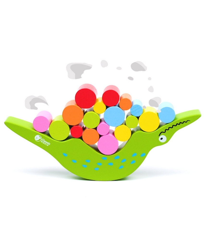 Classic World Ahşap Timsah Denge Oyunu