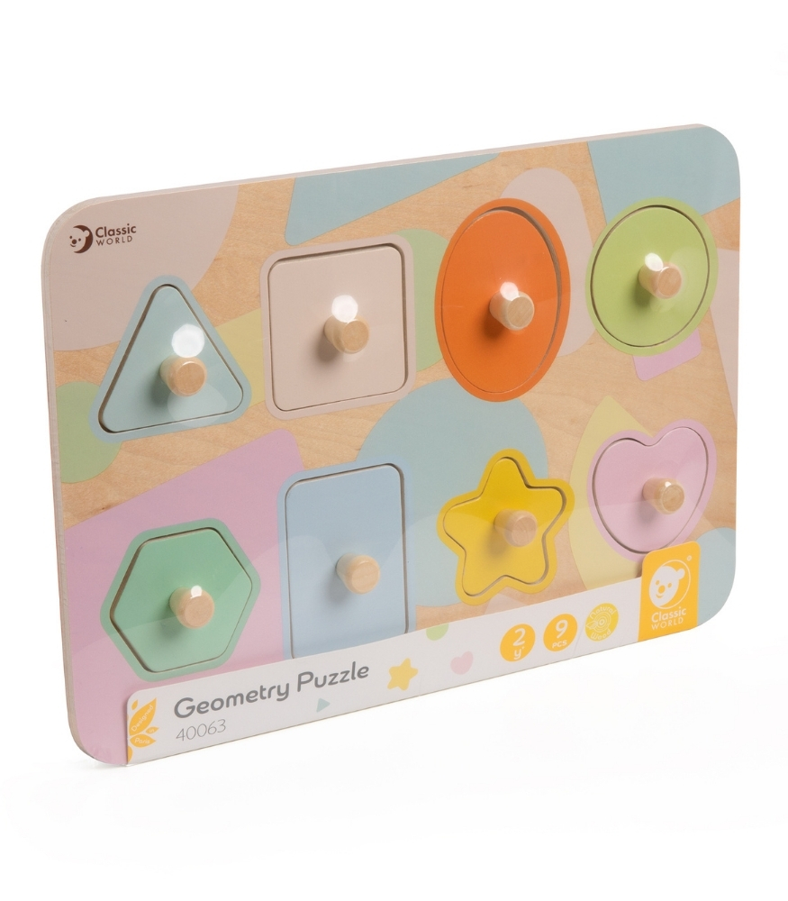 Classic World Ahşap Geometrik Yapboz