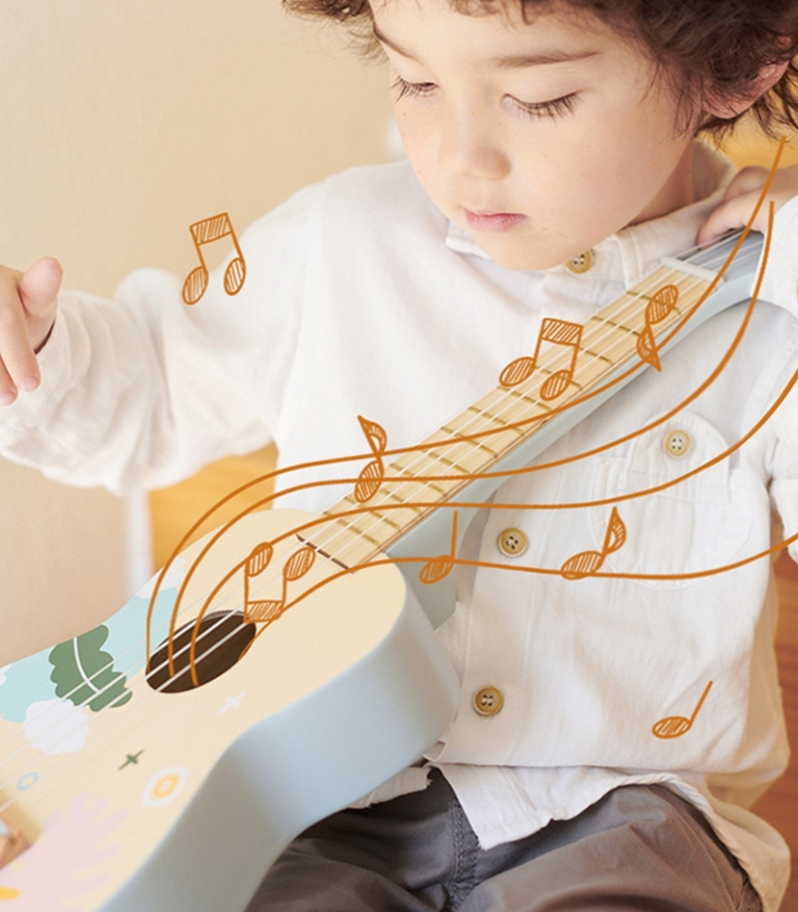 Classic World Ahşap Iris Ukelele // Mavi