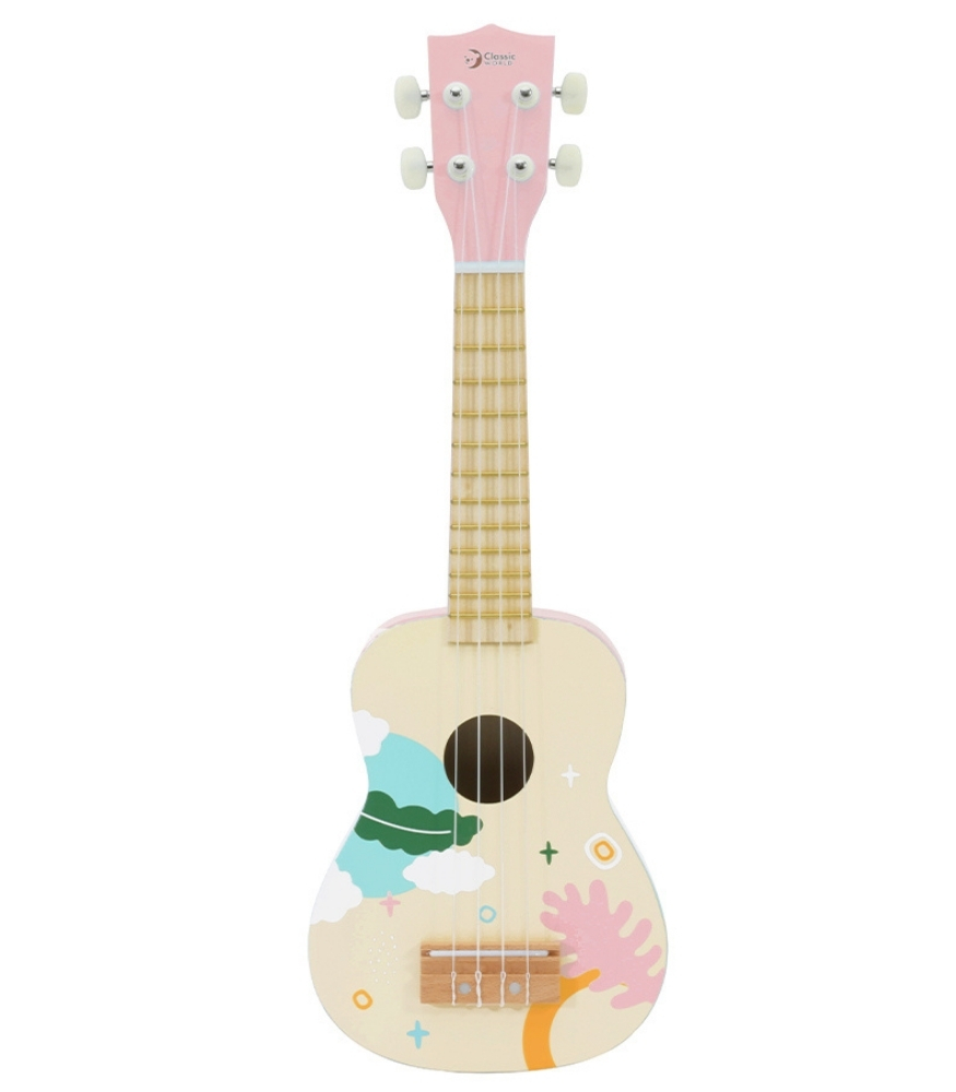Classic World Ahşap Iris Ukelele // Pembe