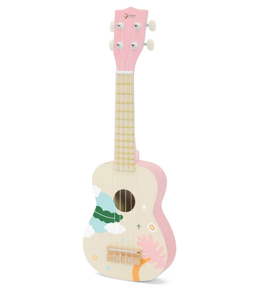 Classic World Ahşap Iris Ukelele // Pembe