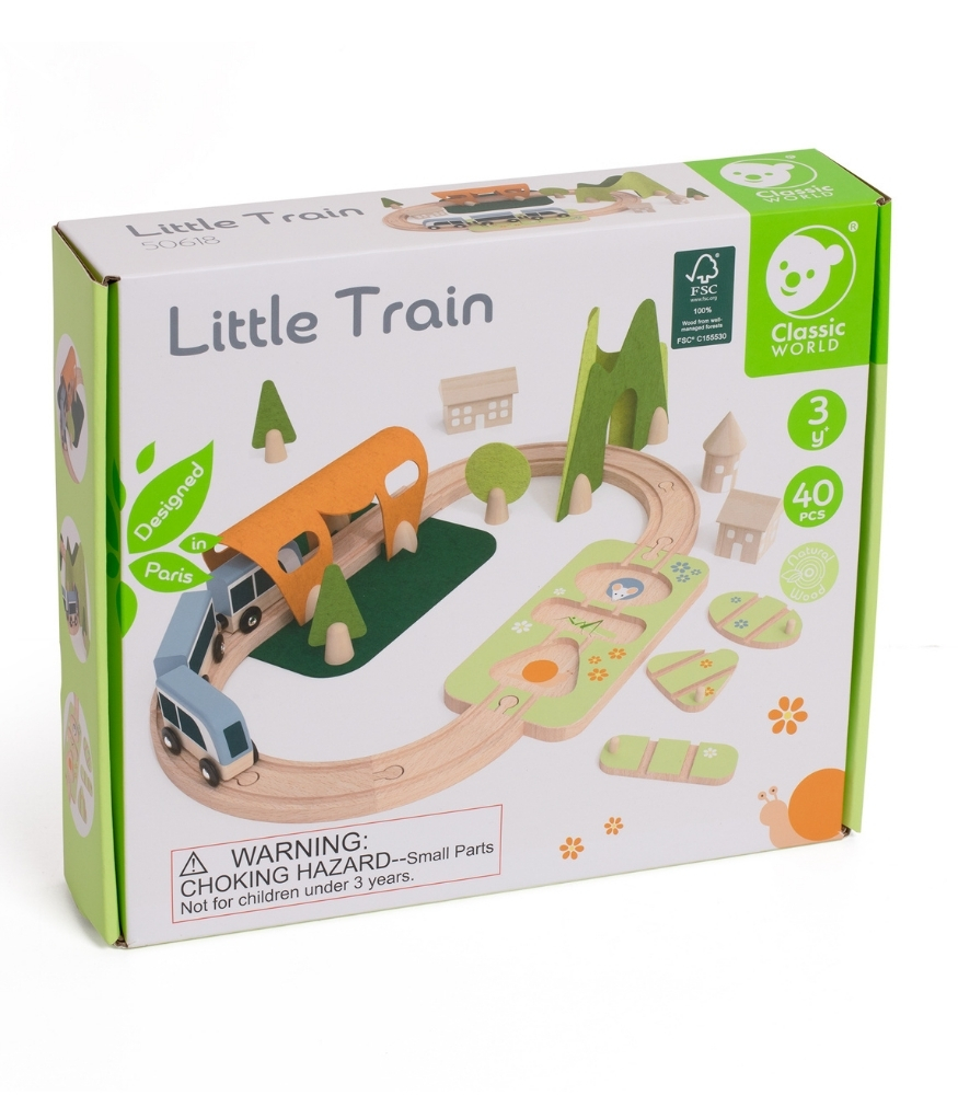 Classic World Ahşap Küçük Tren Seti