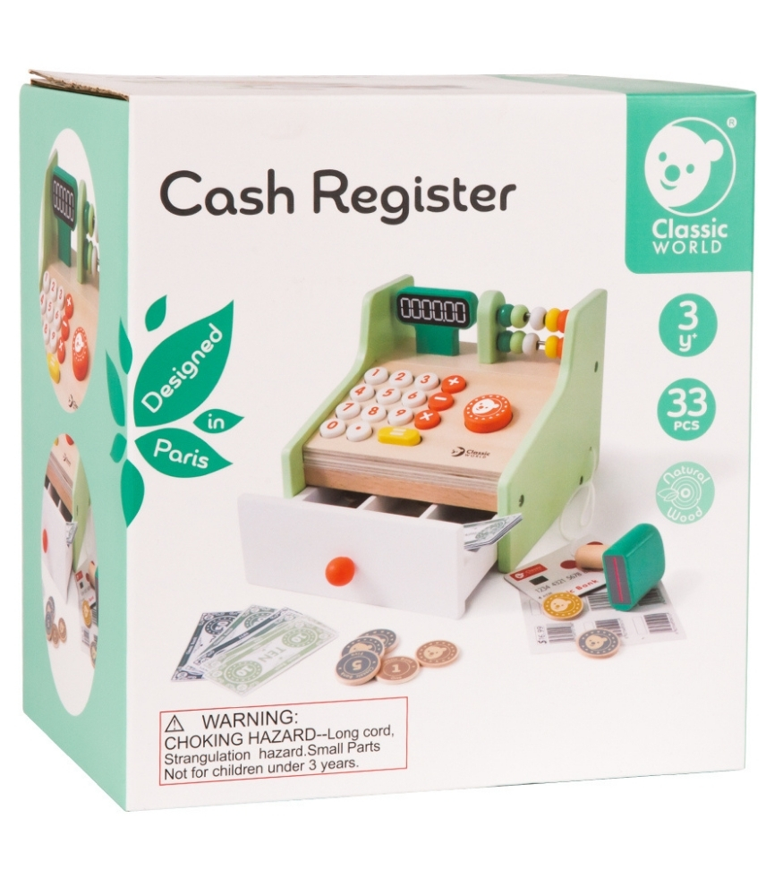 Classic World Ahşap Yazar Kasa