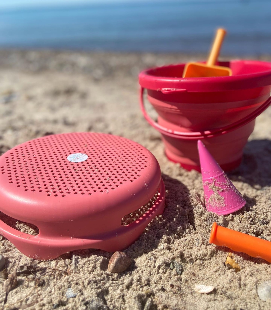 Compactoys 7in1 Plaj Kovası Seti // Kırmızı