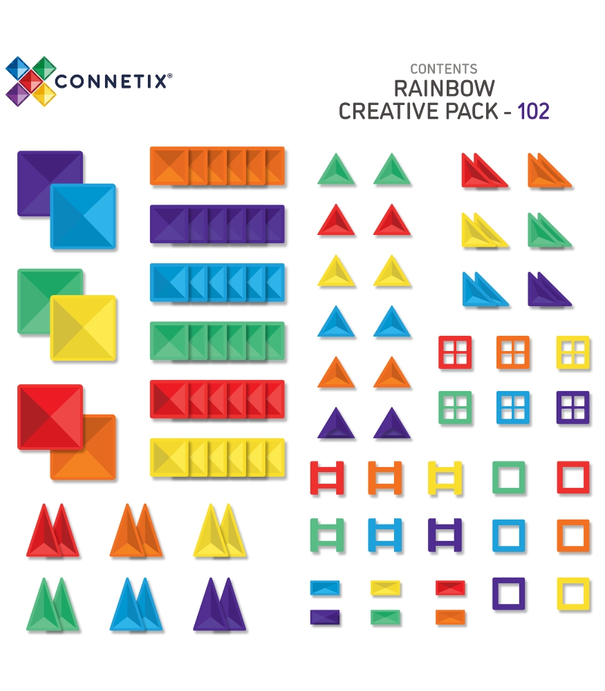 Connetix Rainbow Creative Manyetik Blok Set (102 Par&ccedil;a)