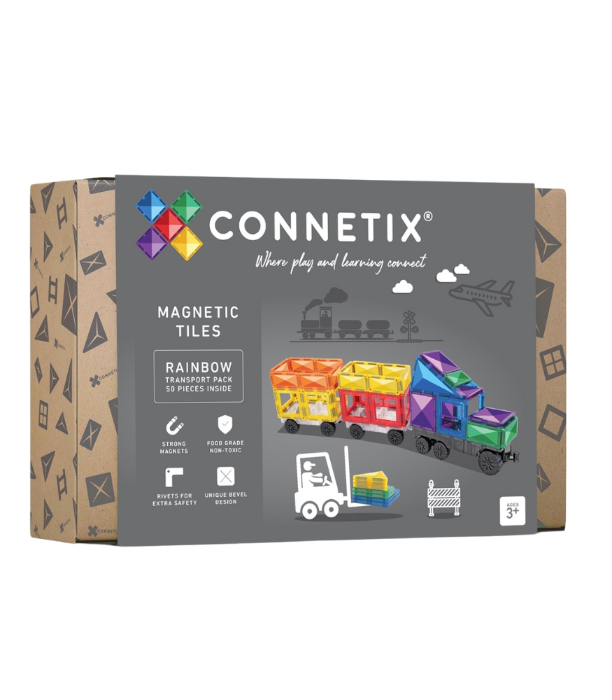 Connetix Rainbow Transport Manyetik Blok Set (50 Par&ccedil;a)