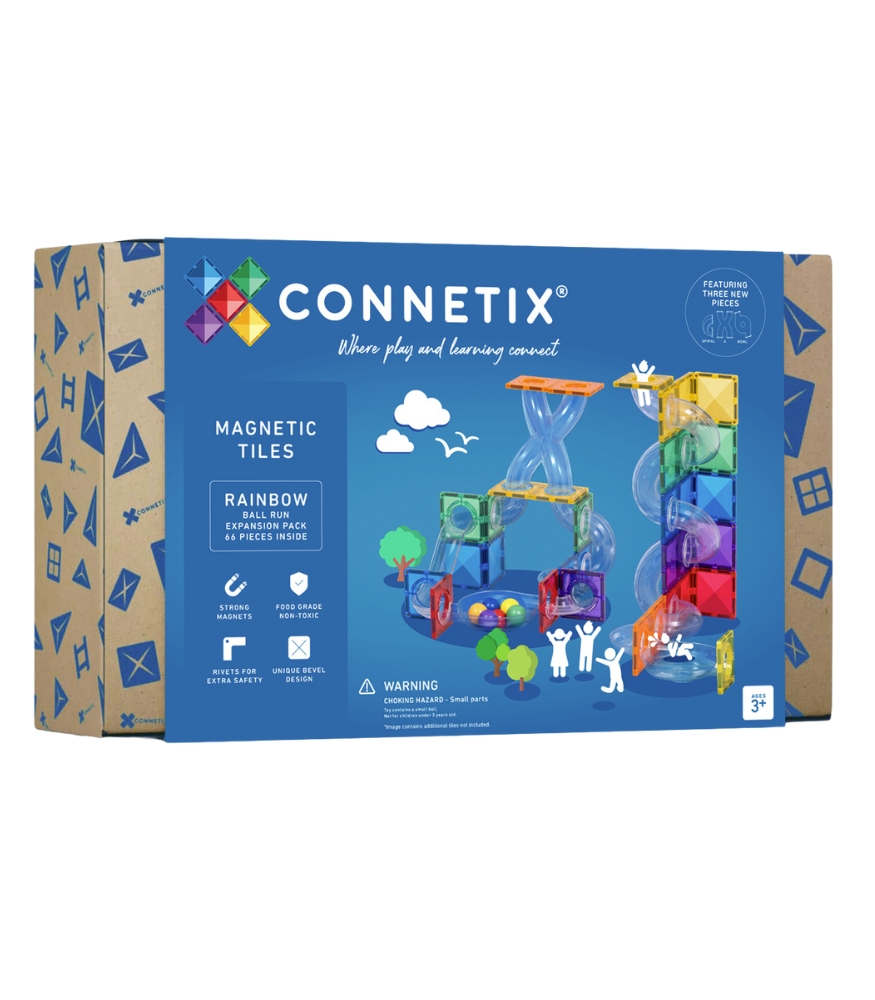 Connetix Rainbow Ball Run Expansion Manyetik Blok Set (66 Par&ccedil;a)
