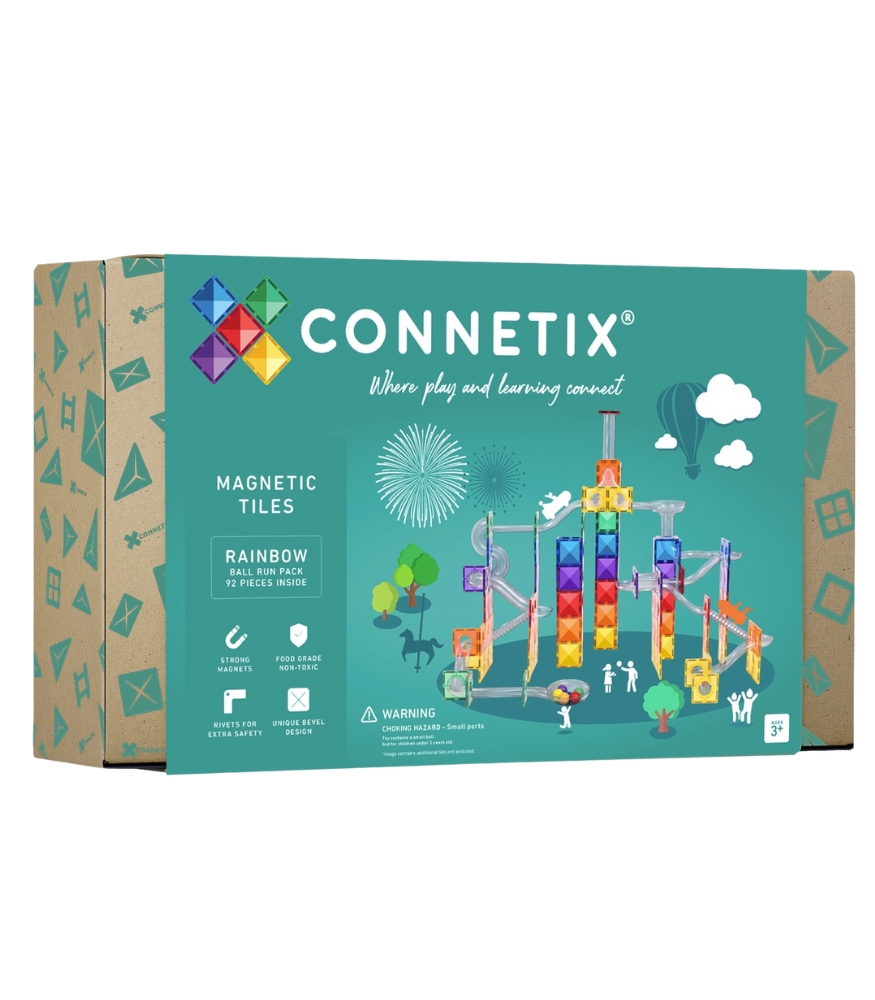 Connetix Rainbow Ball Run Manyetik Blok Set (92 Par&ccedil;a)