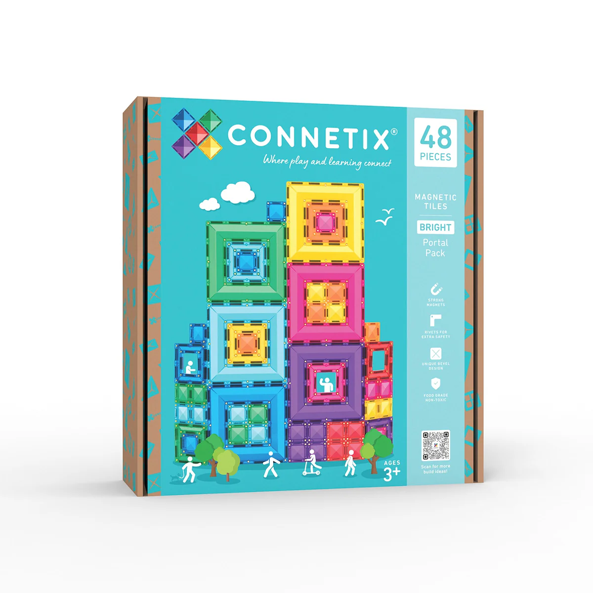 Connetix Bright Portal Manyetik Blok Set (48 Par&ccedil;a)