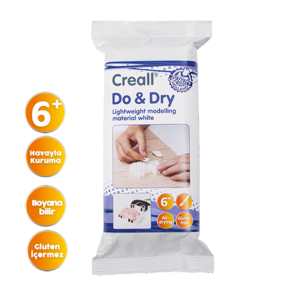 Creall Do & Dry Seramik Hamuru (250 gr) // Beyaz