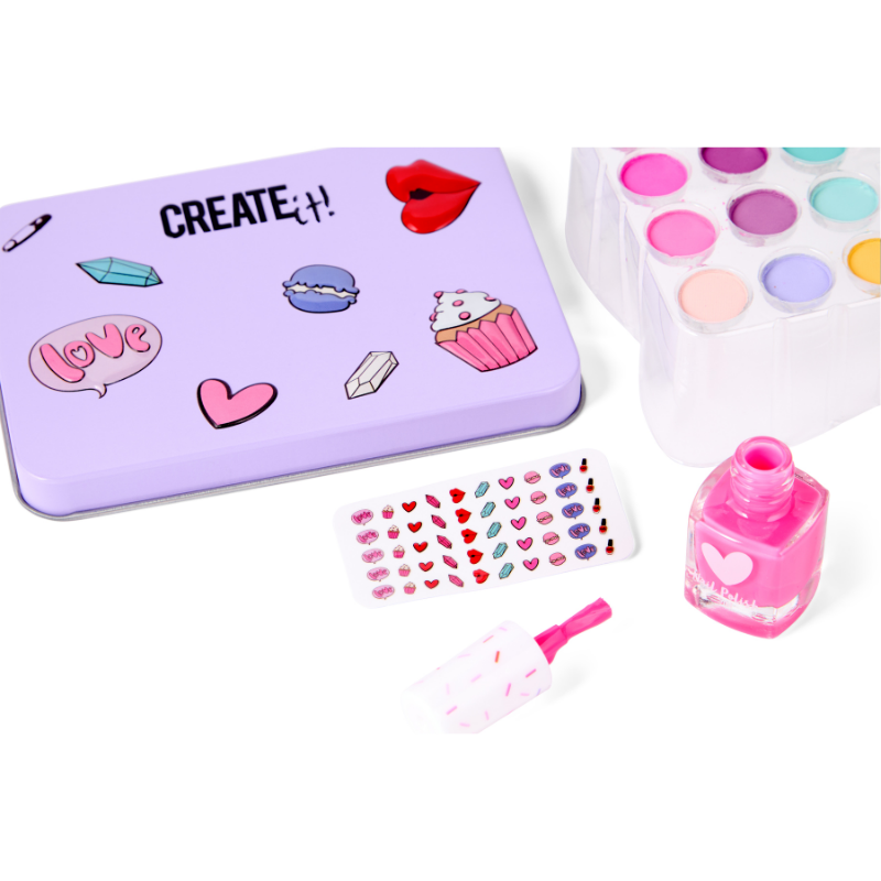 Create It Metal Kutulu Makyaj Seti // Love