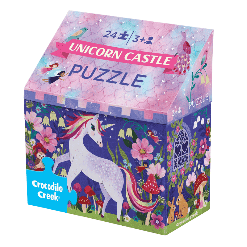 Crocodile Creek Puzzle // Unicorn Kalesi (24 Par&ccedil;a)