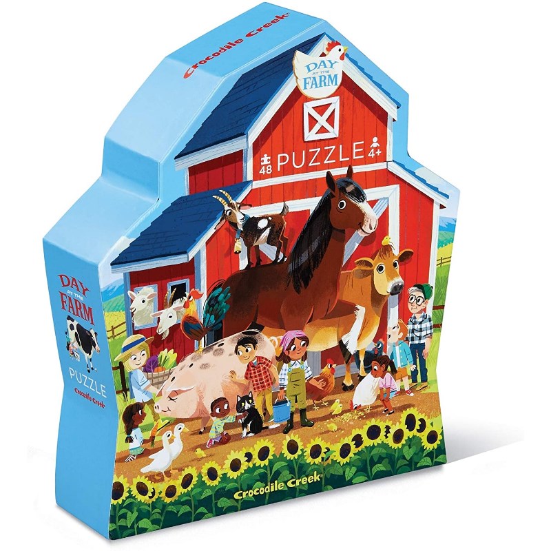 Crocodile Creek Puzzle // Day at the Farm (48 Parça)