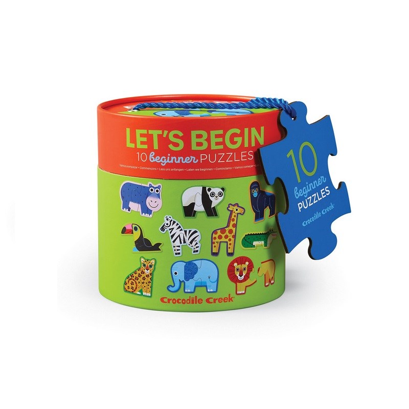 Crocodile Creek İlerleyen Duo Puzzle Set // Jungle