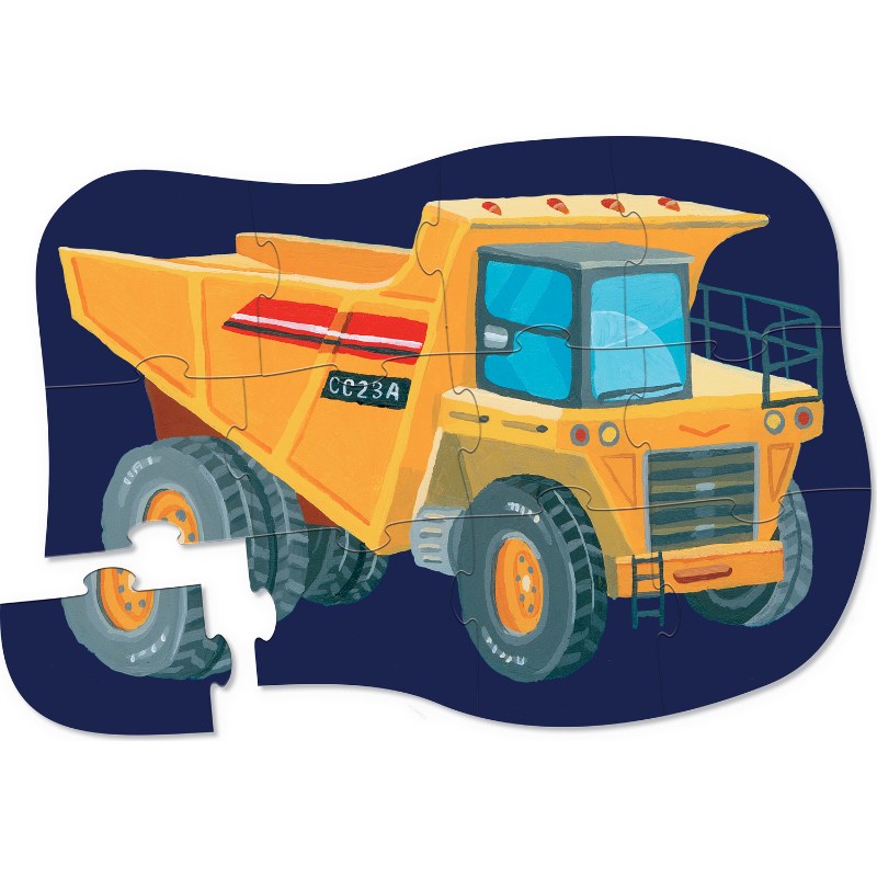 Crocodile Creek Mini Puzzle // Construction Zone (12 Parça)