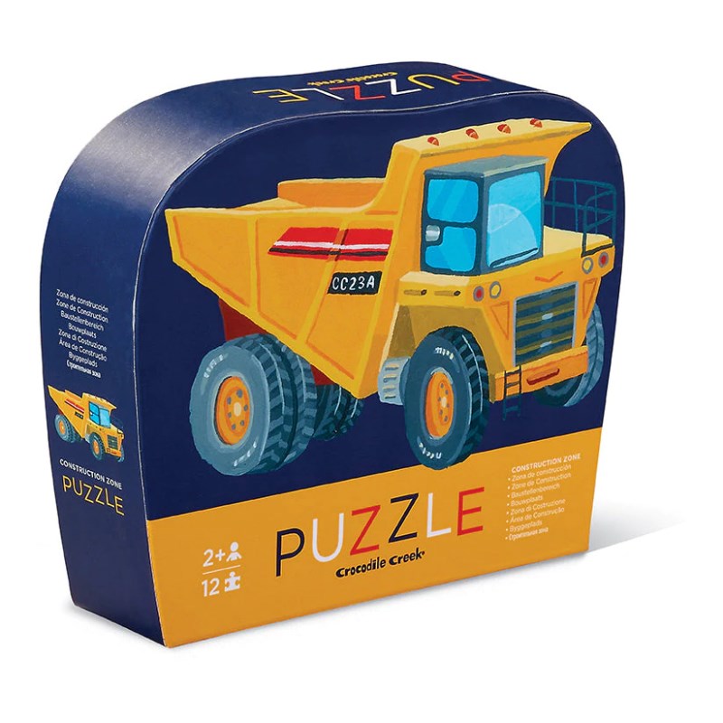 Crocodile Creek Mini Puzzle // Construction Zone (12 Parça)