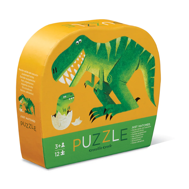 Crocodile Creek Mini Puzzle // Dinozor ve Yavrusu (12 Parça)