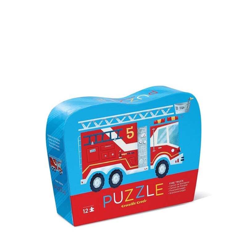 Crocodile Creek Mini Puzzle // Fire Trucks (12 Parça)