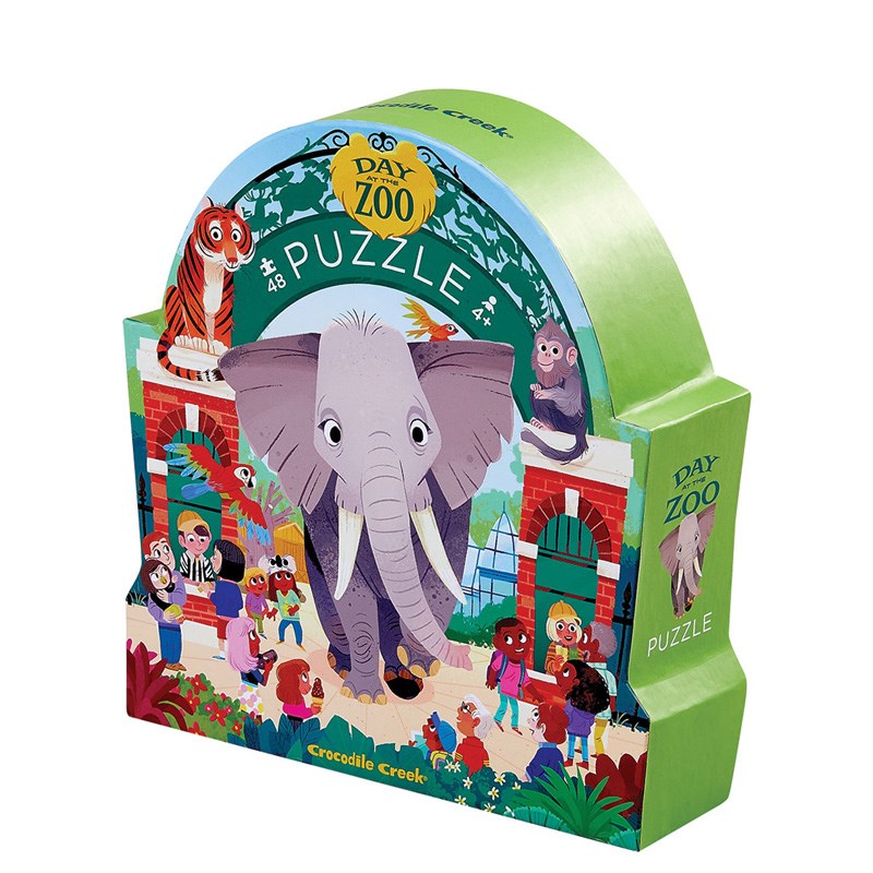 Crocodile Creek Puzzle // Day at the Zoo (48 Parça)