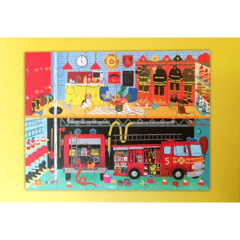 Crocodile Creek Puzzle // İtfaiye (24 Par&ccedil;a)