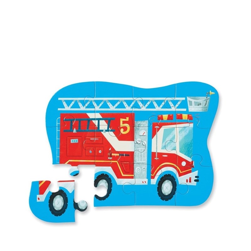 Crocodile Creek Mini Puzzle // Fire Trucks (12 Parça)