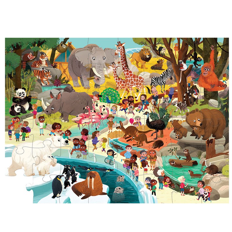 Crocodile Creek Puzzle // Day at the Zoo (48 Parça)