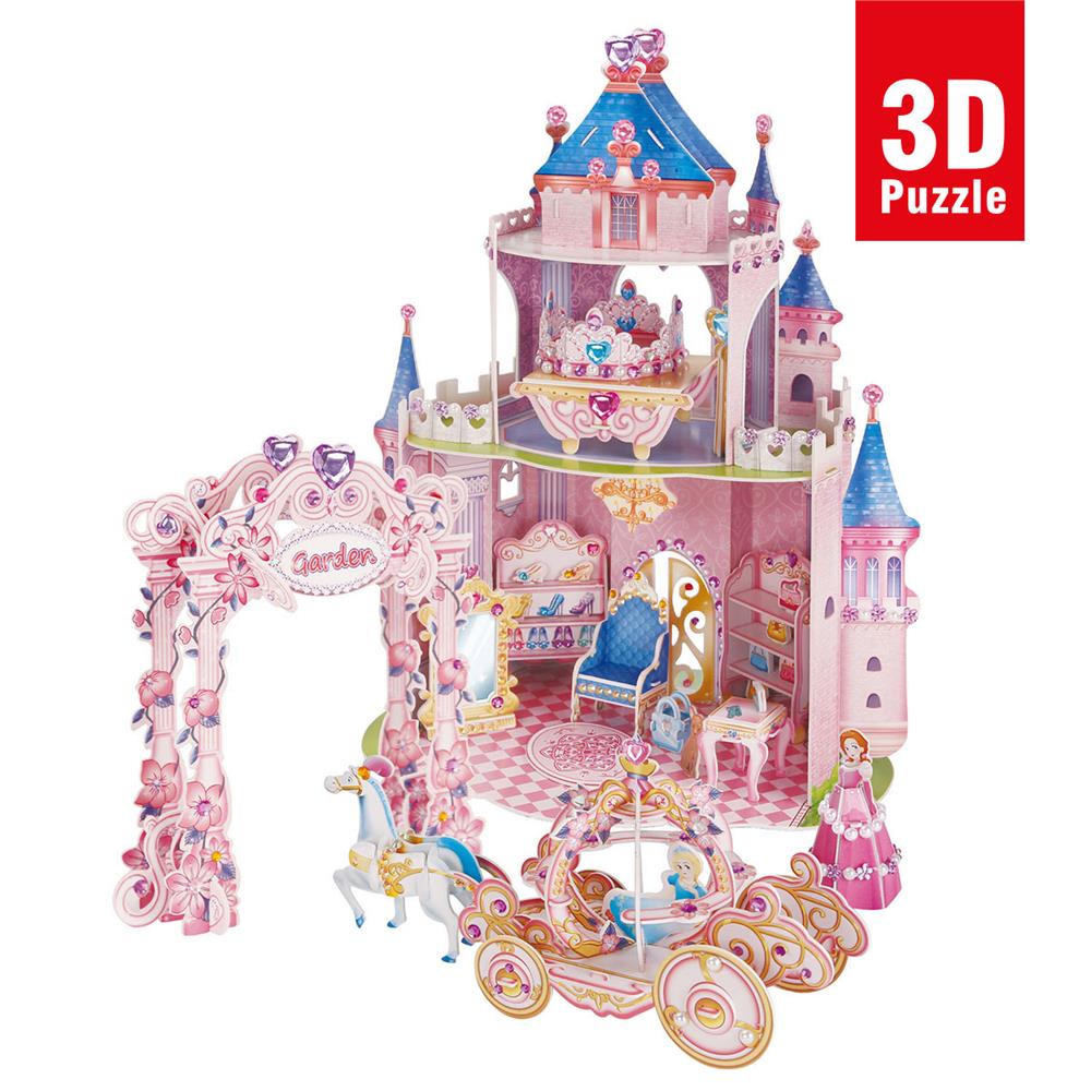 Cubic Fun 3D Puzzle // Prenses Gizli Bah&ccedil;e Şatosu (92 Par&ccedil;a)