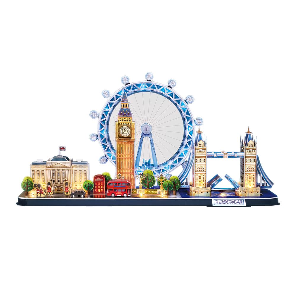 Cubic Fun LED Işıklı 3D Puzzle // London City Line (186 Par&ccedil;a)