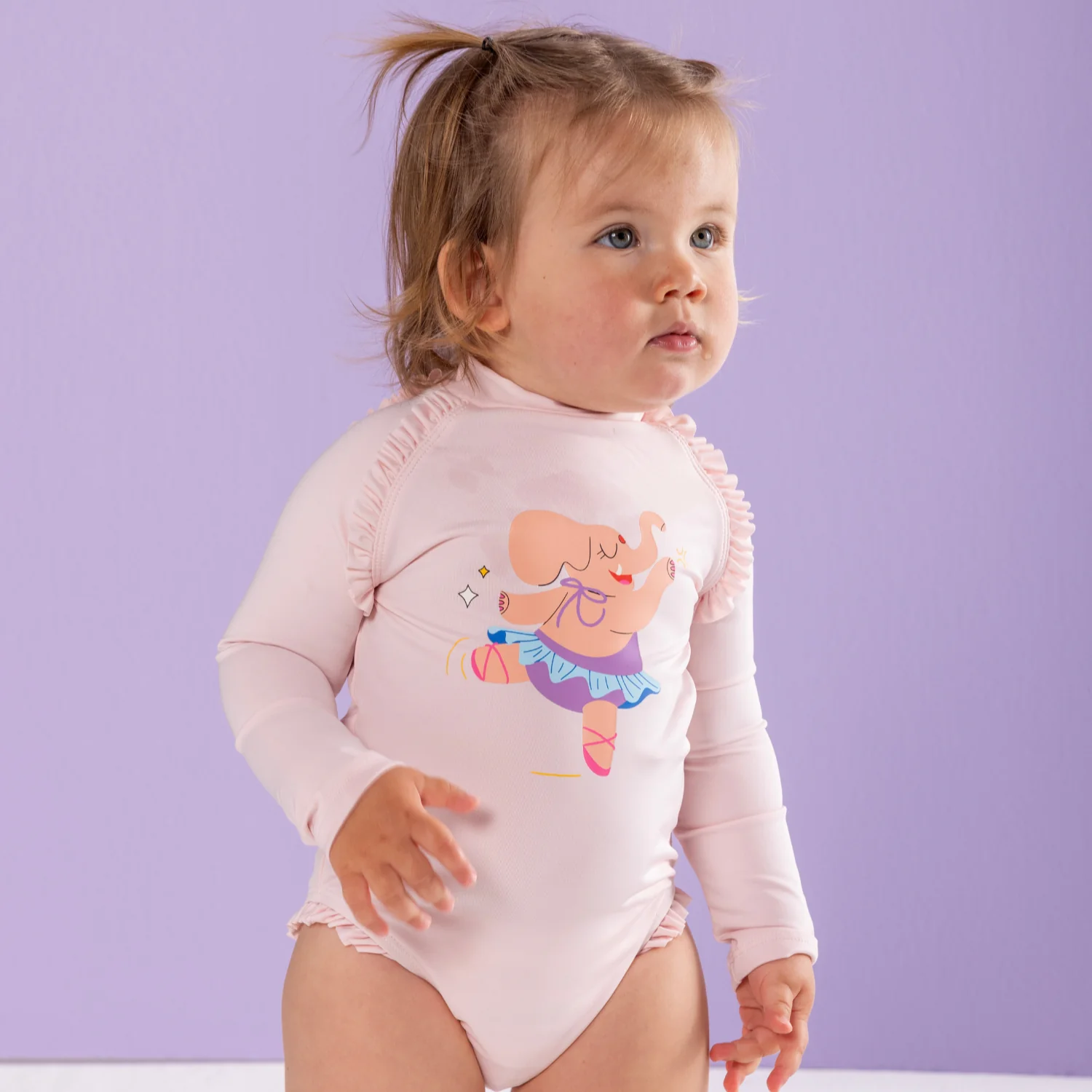 Daring Littles Uzun Kollu Fırfırlı Mayo // Elphy