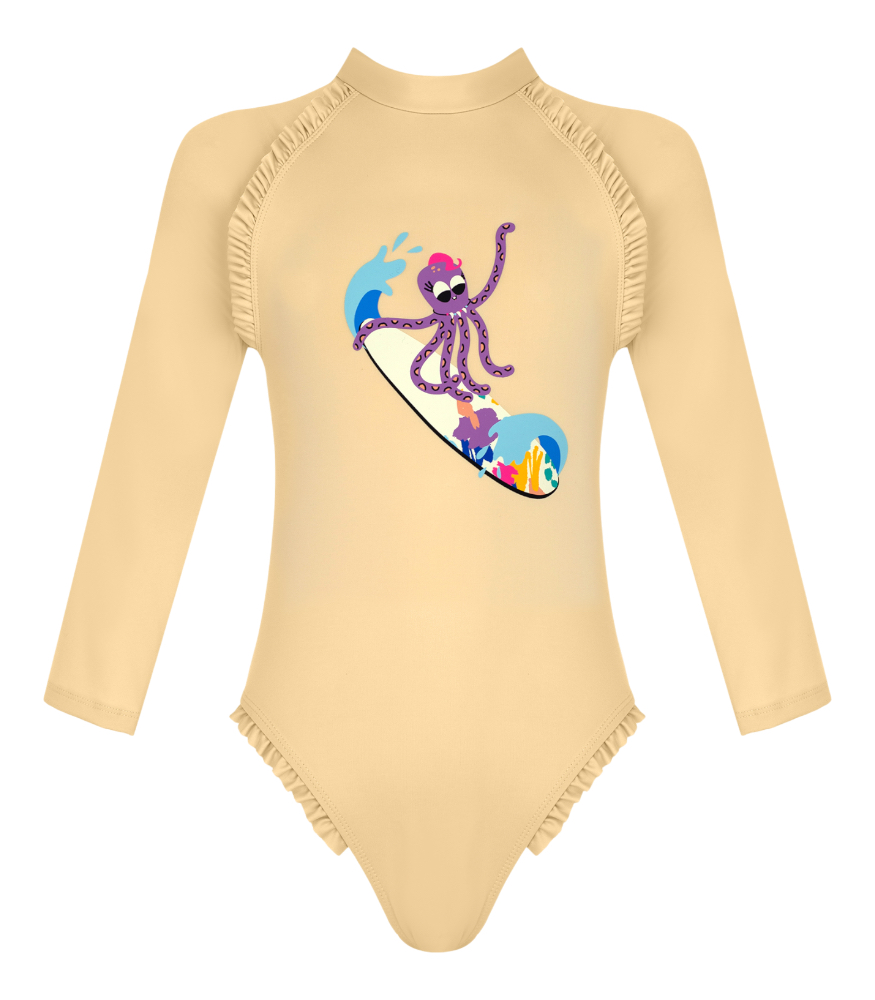 Daring Littles Uzun Kollu Fırfırlı Mayo // Inka