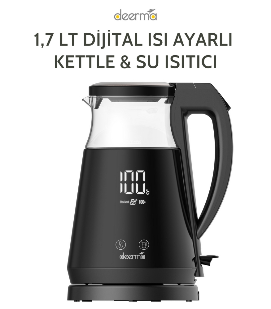 Deerma Dijital Isı Ayarlı Kettle & Su Isıtıcı