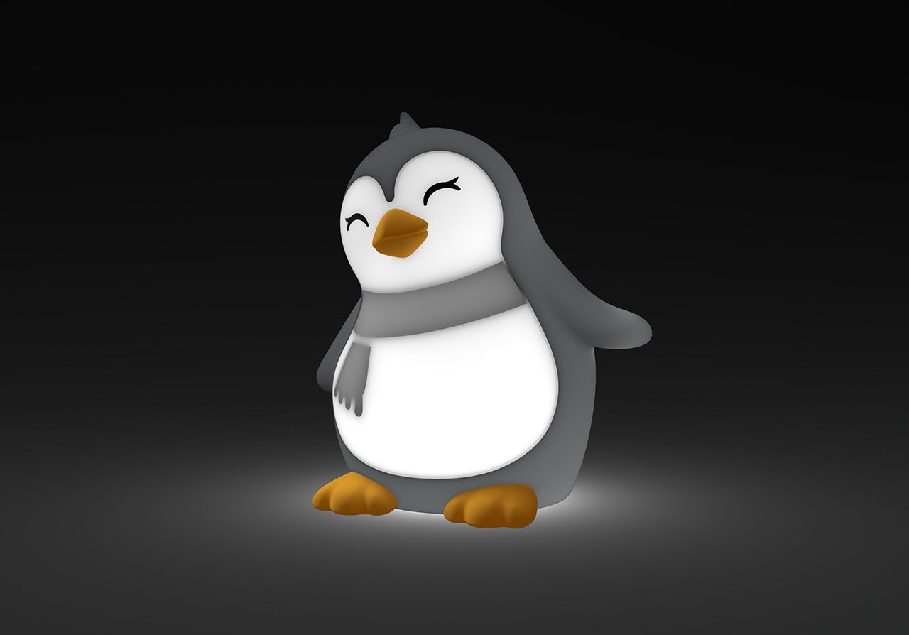 Dhink Silikon Gece Lambası (Şarjlı) // Penguen