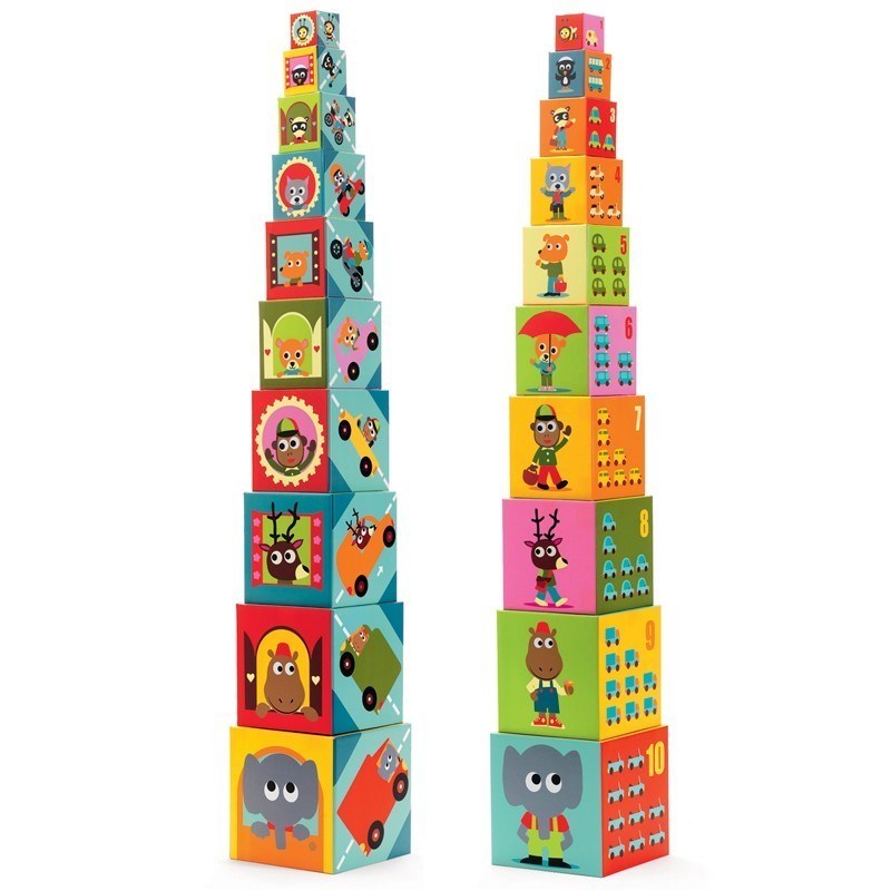 Djeco K&uuml;pler // 10 Vehicles Blocks