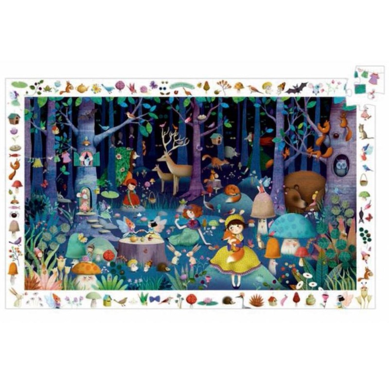 Djeco Observation Puzzle // Enchanted Forest (100 Par&ccedil;a)