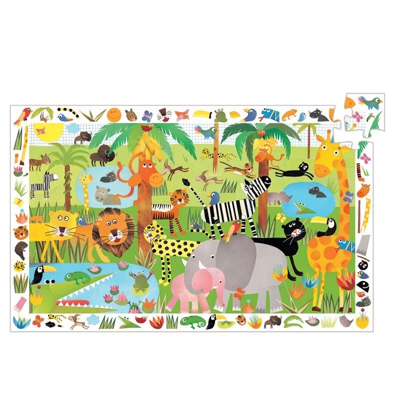 Djeco Observation Puzzle // Jungle (35 Parça)