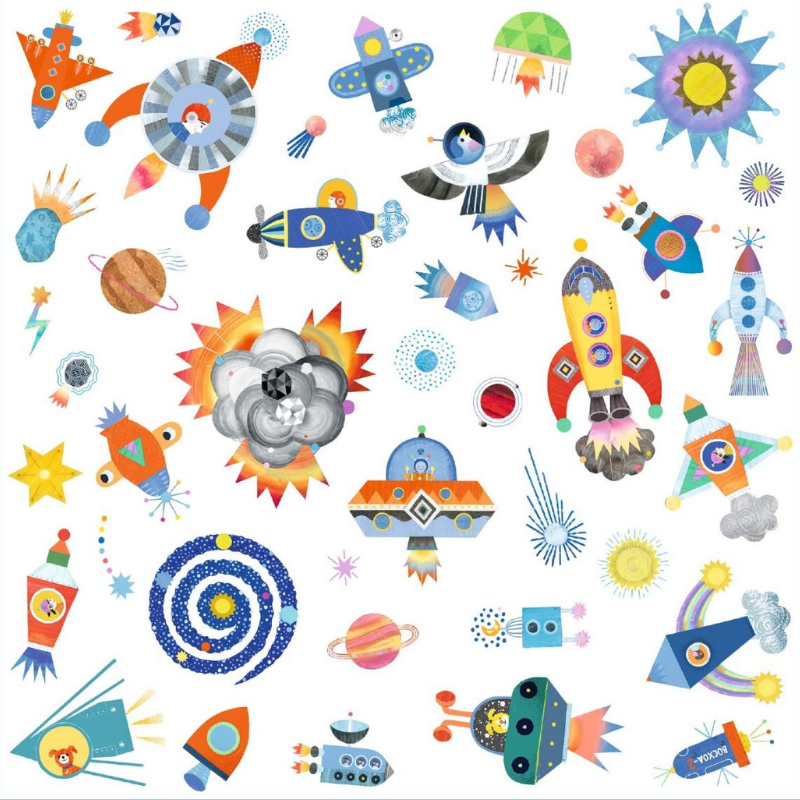 Djeco &Ccedil;ıkartmalar // Uzay