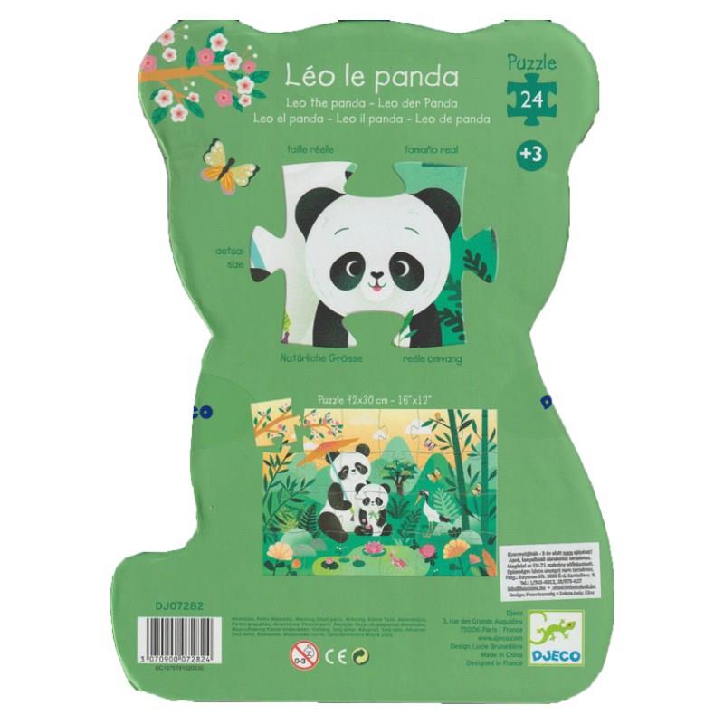 Djeco Dekoratif Puzzle // Leo The Panda (24 Parça)