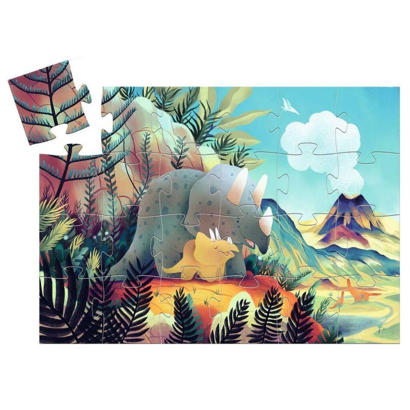 Djeco Dekoratif Puzzle // Teo the Dinosaur (24 Par&ccedil;a)