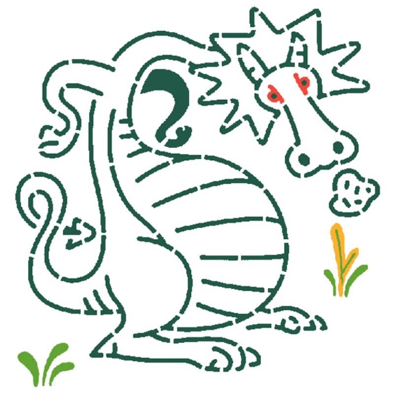 Djeco Resim Şablon // Dragons