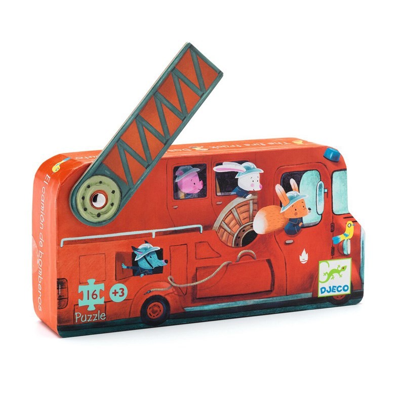 Djeco Puzzle // The Fire Truck (16 Parça)