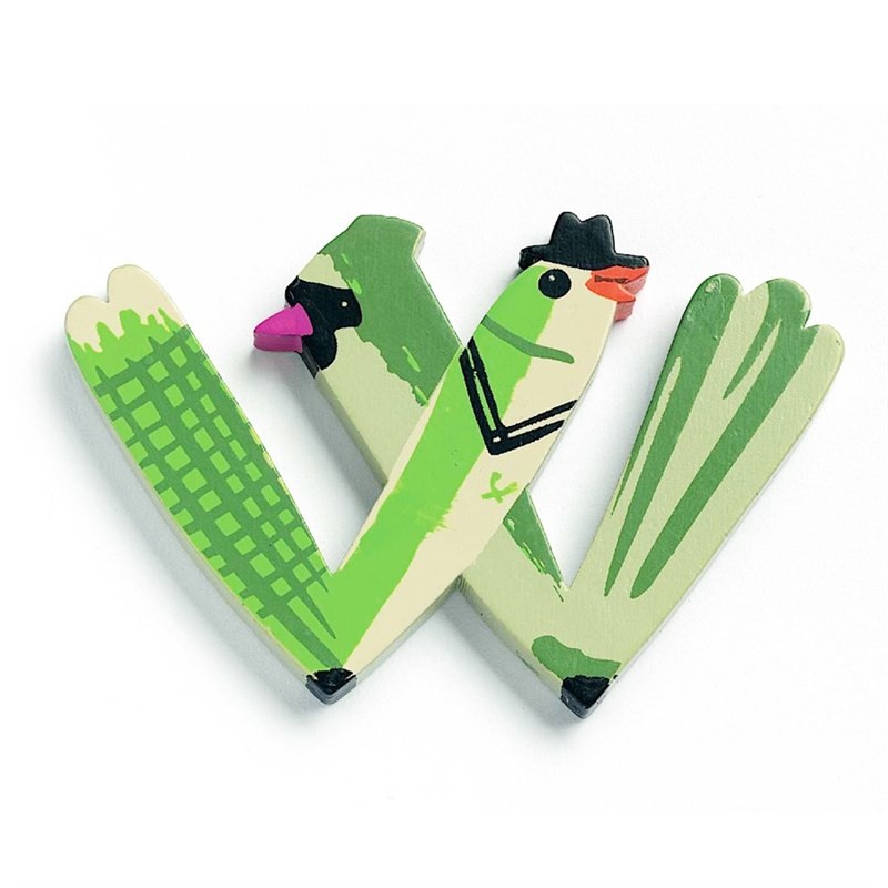 Djeco Dekor Harf // W - Animals letter