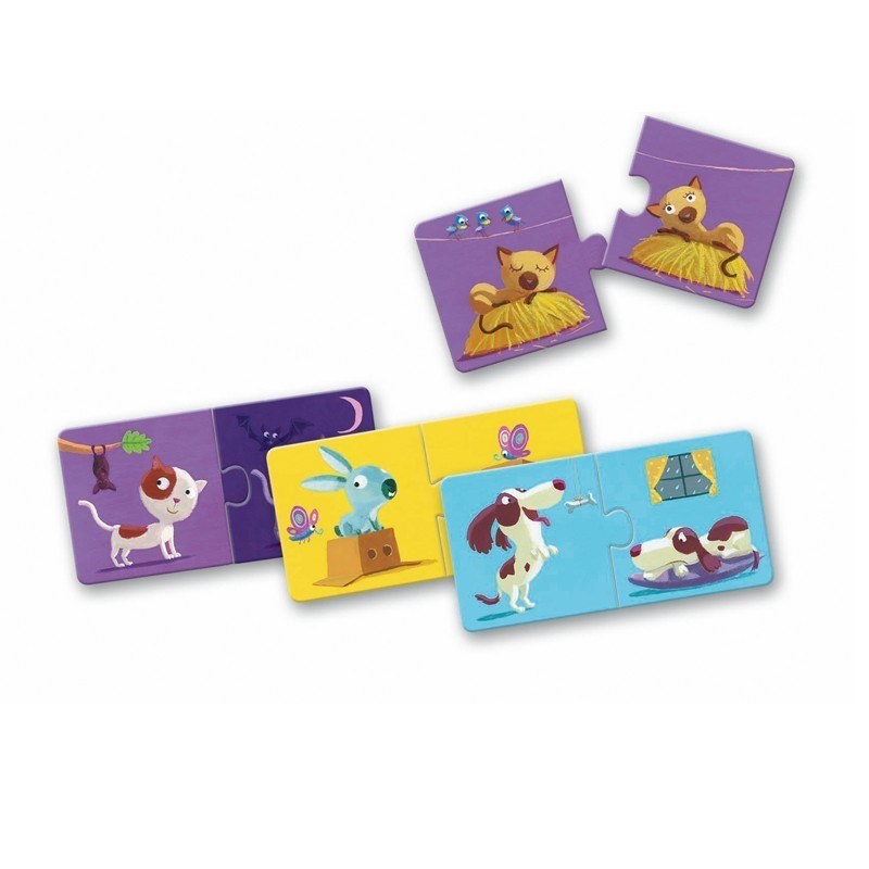 Djeco Duo Puzzle Set // Opposites (2 Parça)